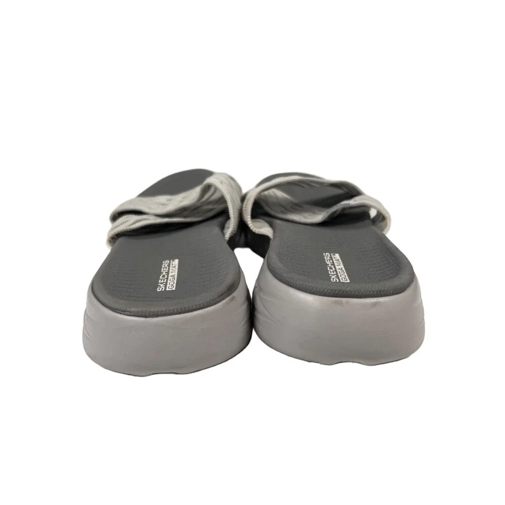 Skechers Women's Gray On The Go 600 Sunrise Slide Sandals - 7